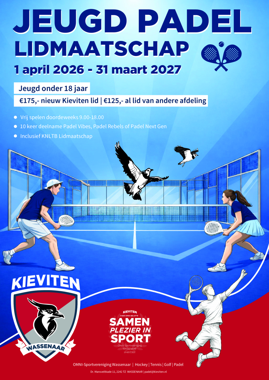 Padel Informatie Padellessen · De Kieviten